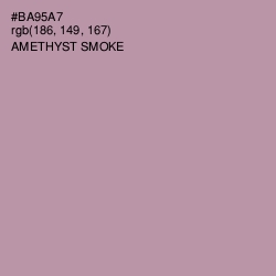 #BA95A7 - Amethyst Smoke Color Image