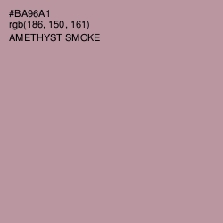 #BA96A1 - Amethyst Smoke Color Image
