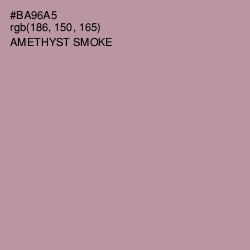 #BA96A5 - Amethyst Smoke Color Image