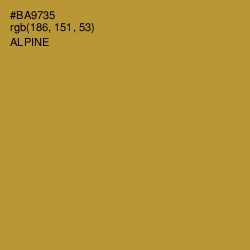 #BA9735 - Alpine Color Image
