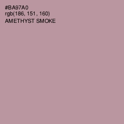 #BA97A0 - Amethyst Smoke Color Image