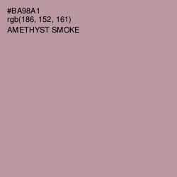 #BA98A1 - Amethyst Smoke Color Image