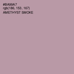 #BA99A7 - Amethyst Smoke Color Image