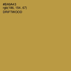 #BA9A43 - Driftwood Color Image