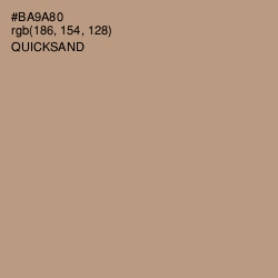 #BA9A80 - Quicksand Color Image