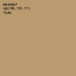 #BA9B6F - Teak Color Image