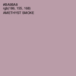 #BA9BA8 - Amethyst Smoke Color Image