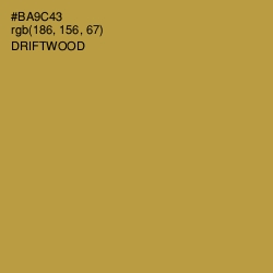 #BA9C43 - Driftwood Color Image