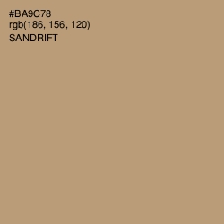 #BA9C78 - Sandrift Color Image