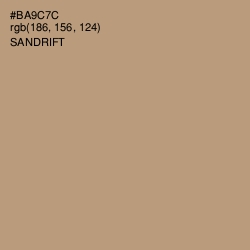 #BA9C7C - Sandrift Color Image
