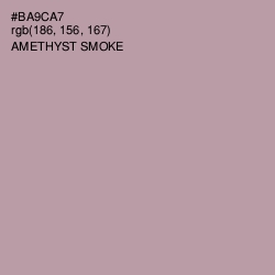 #BA9CA7 - Amethyst Smoke Color Image