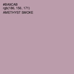 #BA9CAB - Amethyst Smoke Color Image