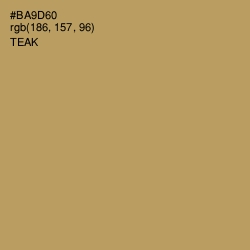 #BA9D60 - Teak Color Image