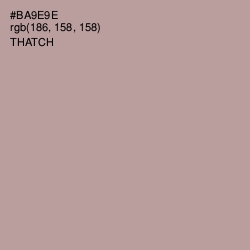 #BA9E9E - Thatch Color Image
