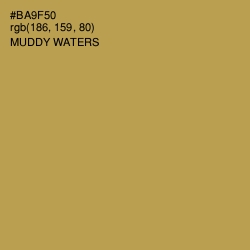 #BA9F50 - Muddy Waters Color Image