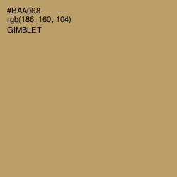 #BAA068 - Gimblet Color Image