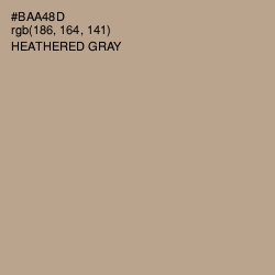 #BAA48D - Heathered Gray Color Image