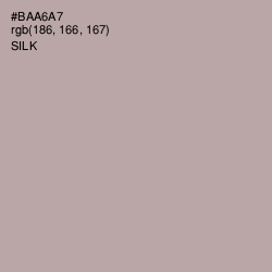 #BAA6A7 - Silk Color Image