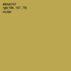 #BAA74F - Husk Color Image