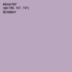 #BAA7BF - Bombay Color Image