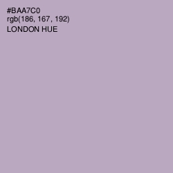 #BAA7C0 - London Hue Color Image
