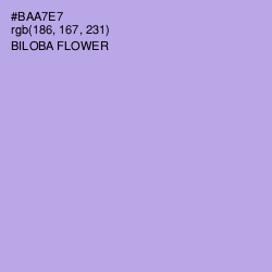 #BAA7E7 - Biloba Flower Color Image