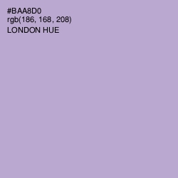 #BAA8D0 - London Hue Color Image
