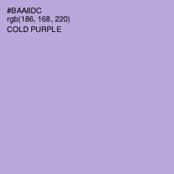 #BAA8DC - Cold Purple Color Image