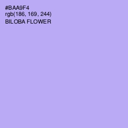 #BAA9F4 - Biloba Flower Color Image