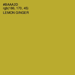 #BAAA2D - Lemon Ginger Color Image