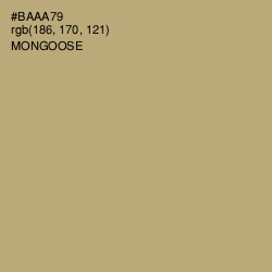 #BAAA79 - Mongoose Color Image