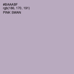 #BAAABF - Pink Swan Color Image