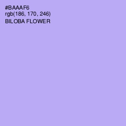 #BAAAF6 - Biloba Flower Color Image