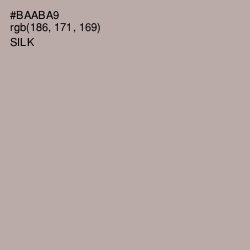 #BAABA9 - Silk Color Image