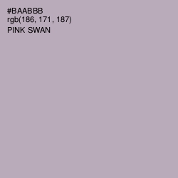 #BAABBB - Pink Swan Color Image