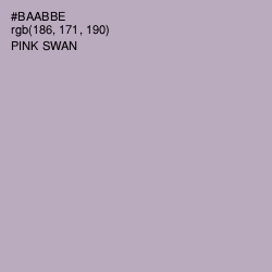 #BAABBE - Pink Swan Color Image