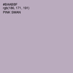 #BAABBF - Pink Swan Color Image