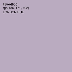 #BAABC0 - London Hue Color Image