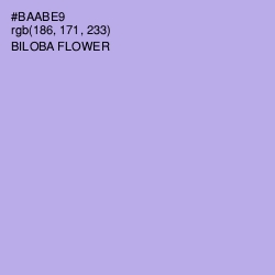 #BAABE9 - Biloba Flower Color Image