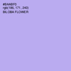 #BAABF0 - Biloba Flower Color Image