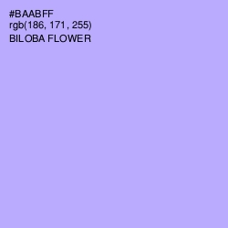#BAABFF - Biloba Flower Color Image