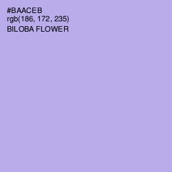#BAACEB - Biloba Flower Color Image