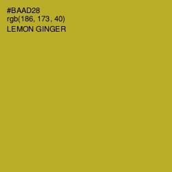 #BAAD28 - Lemon Ginger Color Image