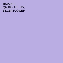 #BAADE3 - Biloba Flower Color Image