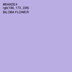 #BAADE4 - Biloba Flower Color Image