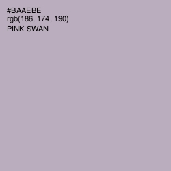 #BAAEBE - Pink Swan Color Image