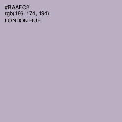 #BAAEC2 - London Hue Color Image