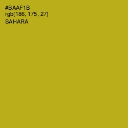 #BAAF1B - Sahara Color Image