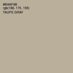 #BAAF9B - Taupe Gray Color Image