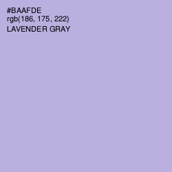 #BAAFDE - Lavender Gray Color Image
